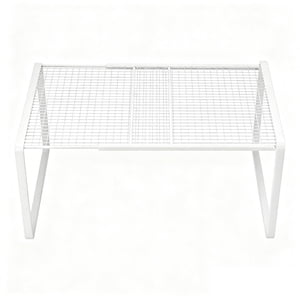 Bothyi - Estante De Almacenamiento Expandible Para Gabinete De Baño, Armario, Encimera, Organizador, Blanco, L