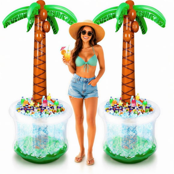 Conservador inflable Playbees, paquete de 2, palmera de 152 cm