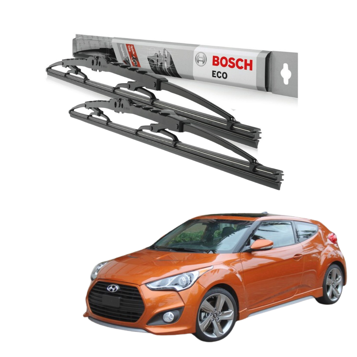 Plumillas Bosch Eco Para Hyundai Veloster 2012-2018