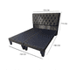 thumbnail image 3 of Cama 2 plazas con Colchon de 150cm X 190cm tapizada en Lino Gris Oscuro, 3 of 5