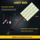 thumbnail image 4 of Panel LED tipo domo YM E-Bright 5050, 24 SMD, 8000 K, 12 V, paquete de 5, 4 of 7