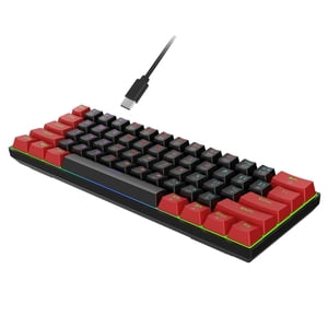 Bothyi - Teclado Para Juegos Pequeño 60% Teclado Mecánico Para Juegos Para Pc Computadora De Escritorio