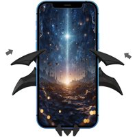 Genérico - Soporte De Teléfono Para Coche Con Alas De Murciélago, Soporte De Ventilación Universal Para Un Agarre Seguro, Compatible Con Teléfonos Iphone/Samsung/Huawei - Negro