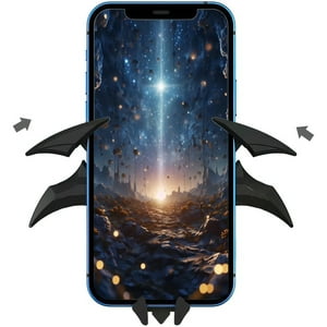 Genérico - Soporte De Teléfono Para Coche Con Alas De Murciélago, Soporte De Ventilación Universal Para Un Agarre Seguro, Compatible Con Teléfonos Iphone/Samsung/Huawei - Negro