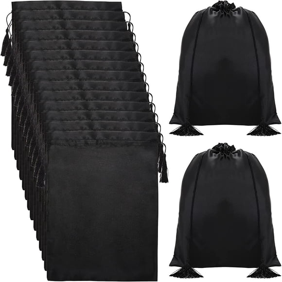 Bolsas de satén para pelucas Youeon, 16 unidades, 12 x 16
