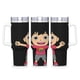 thumbnail image 1 of El Mundo de Ryan Vaso aislado de acero inoxidable con asa, diseño temático, regalo para familia, amigos y fans; incluye pajita y encaja en el portavasos estándar, 40 oz, 1 of 6
