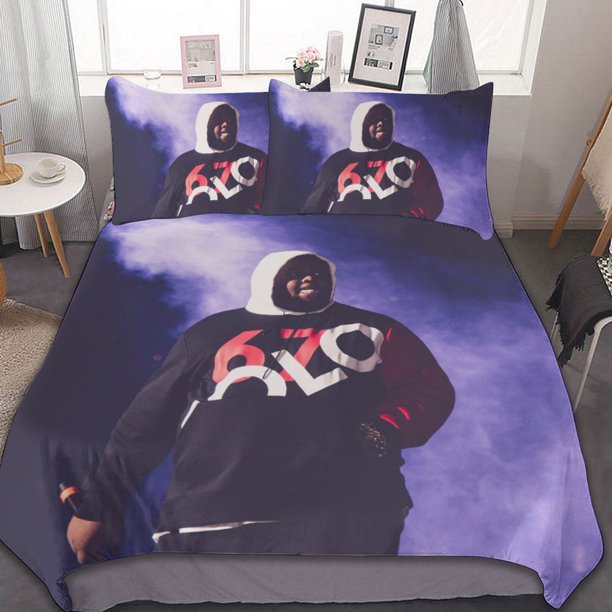 Rod Wave 3-Piece Bedding Set Duvet Cover Set Soft Warm And Comfortable Soft Bed Set for Bedroom
