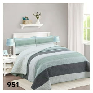 Genérico - Cubrecama Sherpa 2 Plazas - Verde Matiz M951