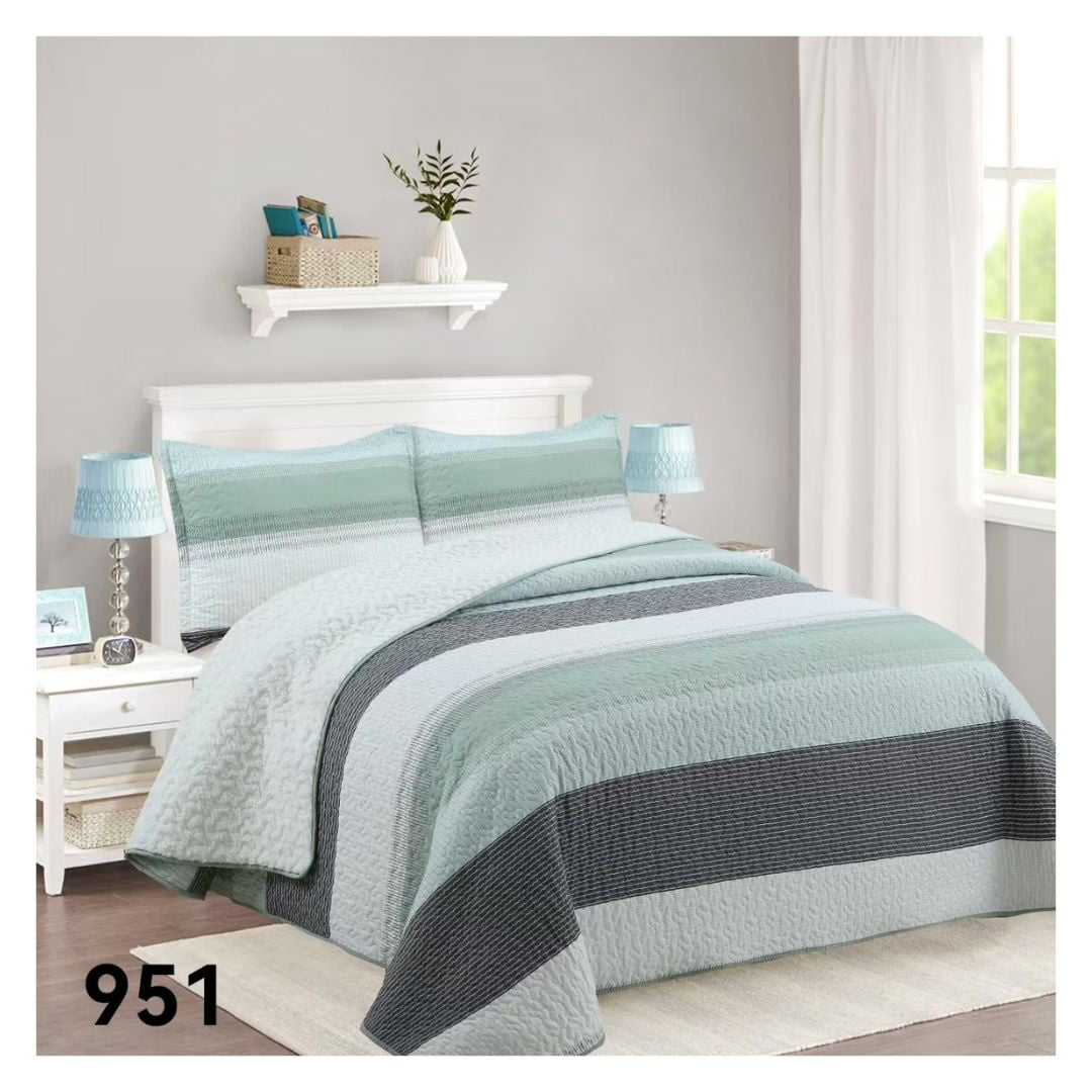 Genérico - Cubrecama Sherpa 2 Plazas - Verde Matiz M951