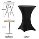 thumbnail image 4 of Mantel Para Mesa De Cóctel Highboy Spandex 32 X 43 Cm Negro X12, 4 of 7