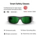 thumbnail image 2 of Gafas de seguridad inteligentes Lucyd Armor con armazón TR90 y polarizado verde, 2 of 7