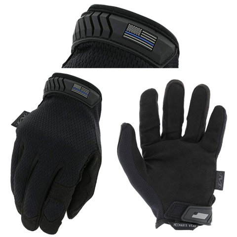 Guantes Tácticos Mechanix Wear Thin Blue Line Covert Black M