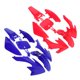 thumbnail image 2 of Juego De Carrocería De Carenado ABS Para Motocicleta HONDA XR50 CRF50, Rojo + Azul, 2 of 5