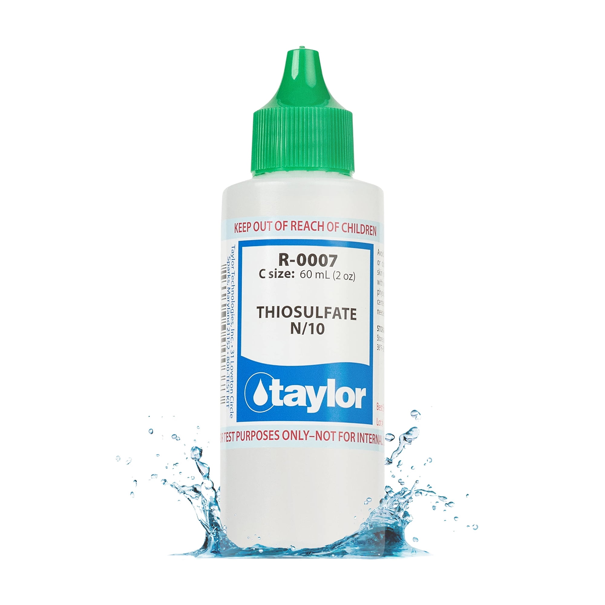 Taylor - Gotero De Recarga Para Kit De Prueba De Piscina Thiosulfate N 10 60 Ml