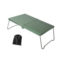 Ioensy - Mini Mesa Para Acampar Plegable Plegable Con Bolsa De Transporte Para Barbacoa De Patio De Gira Verde