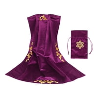 Bothyi - Mantel De Tarot Para Mesa, 25,5 X 25,5 Pulgadas, Cuadrado, Para Suministros De Brujería, Color Morado