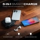 thumbnail image 2 of Power Bank Smartcharge 5 En 1 De 10000 Mah Con Enchufe De Pared, 2 of 8