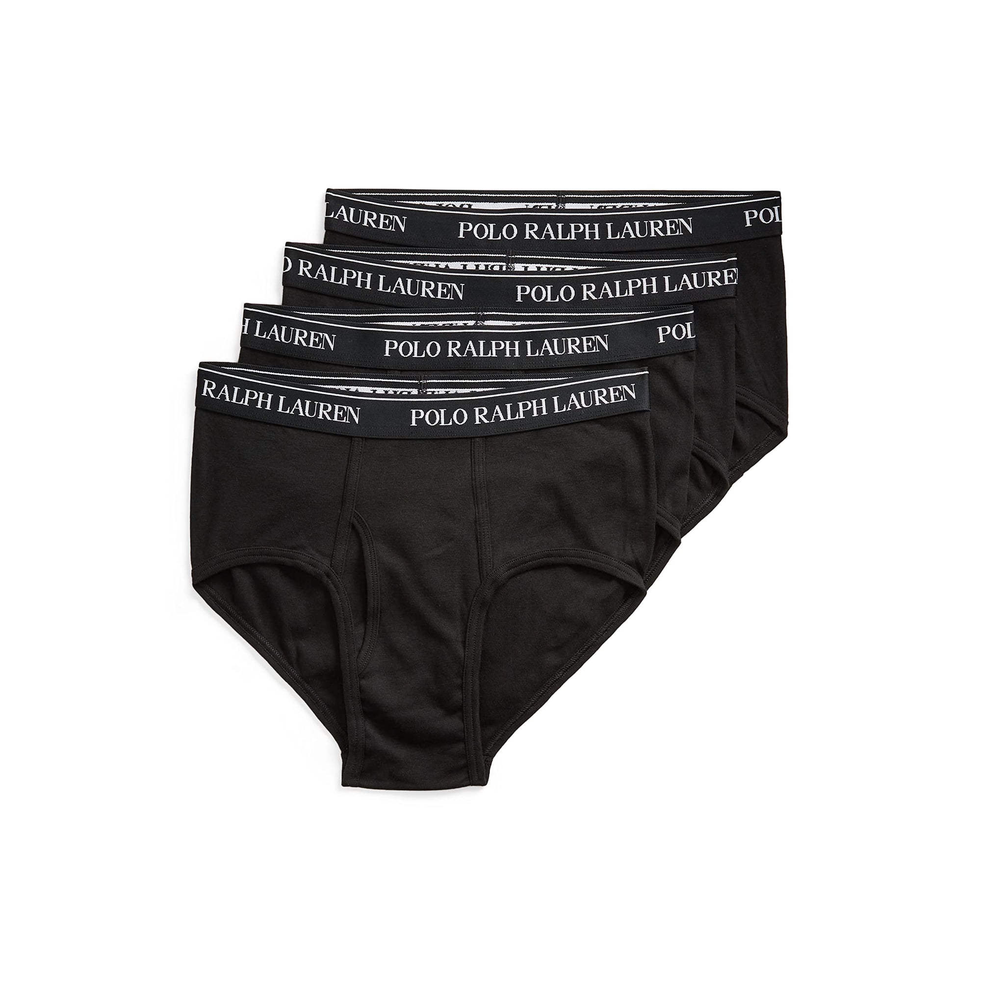 Calzoncillos Polo Ralph Lauren Classic Fit Con Efecto Absorbente, Paquete De 4 Unidades, Color Negro