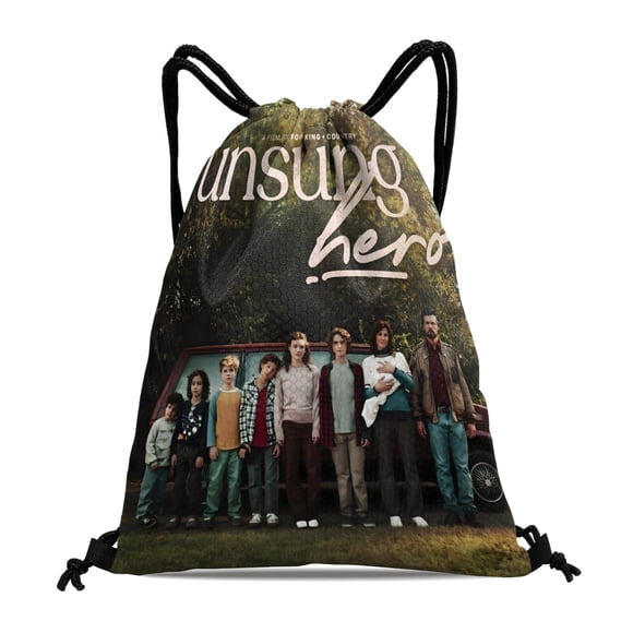 Héroe Anónimo Mochila de Cuerdas para Deportes y Gimnasio, Bolsa de Cuerdas Resistente al Agua, Bolsa Cinch, 30×40cm