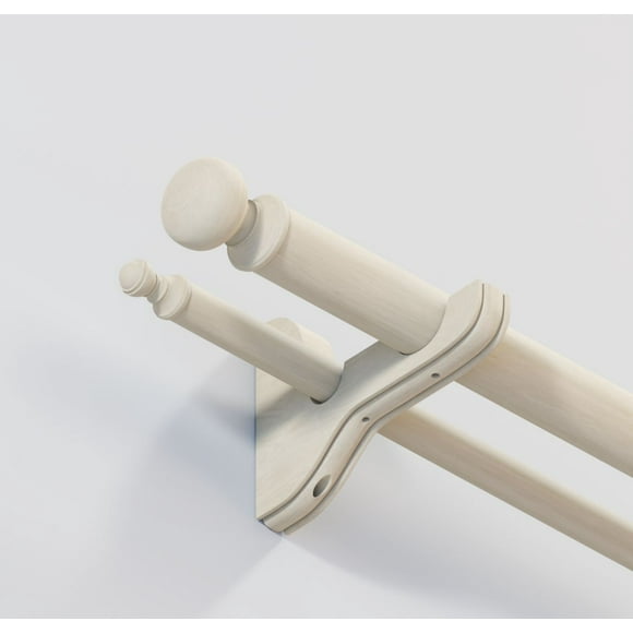 Set De Barra Madera Doble 22/35Mm Natural X 2.40Mts.