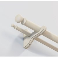 Decor - Set De Barra Madera Doble 22/35Mm Natural X 1.60Mts.