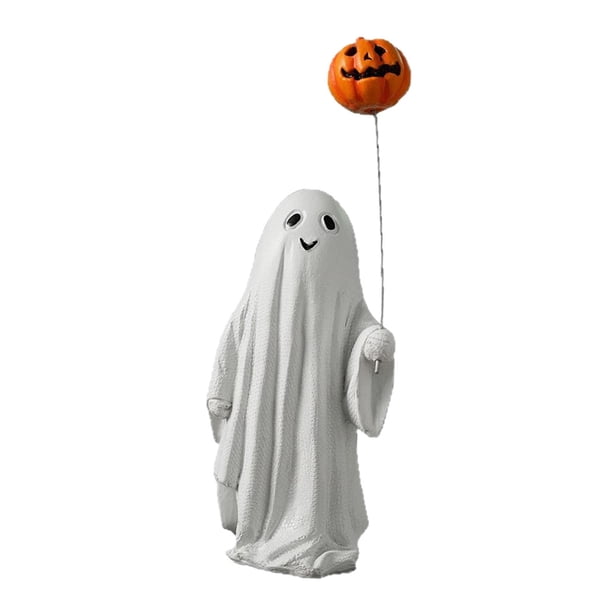 Estatua de Halloween con temática de Halloween, decoración de escritorio, decoración del hogar, escultura de globo de calabaza para casa embrujada, pa