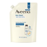 Gel De Baño Aveeno Skin Relief, Sin Fragancia, Recambio De 1,06 L