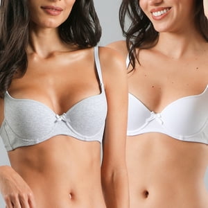 Pack 2X Sosten Juvenil Copa Lightly Lined Flores 24123-24