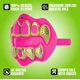 thumbnail image 2 of Protector bucal Loud Mouth 3D Chrome Grillz rosa fluorescente, 2 of 5