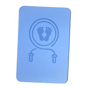 Ioensy - Colchoneta De Cuerda De Saltar Inalámbrica Para Fitness, Protección Para El Suelo, Reducción De Ruido, Color Azul