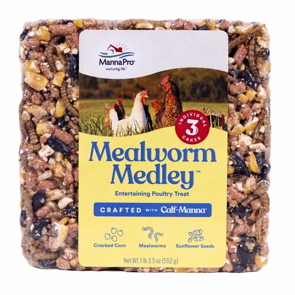 Delicias para Pollos Manna Pro Mezcla de Gusanos de la Harina 552 g