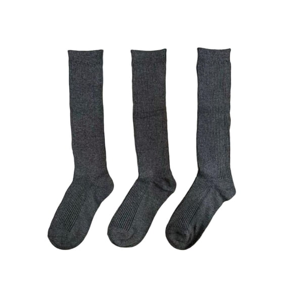 Pack de 3 Calcetines Niña largos Gris 28-30