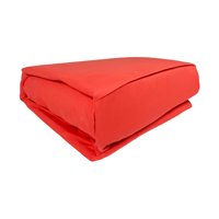 Zahr - Juego De Sábanas Marina Lisa 2 Plazas Rojo