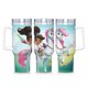 thumbnail image 1 of Nella la Princesa Caballero Vaso aislado de acero inoxidable con asa, diseño temático, regalo para familia, amigos y fans; incluye pajita y encaja en el portavasos estándar, 40 oz, 1 of 6