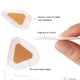 thumbnail image 5 of (20 piezas) Almohadillas de gel para ampollas, vendajes adhesivos hidrocoloides para prevenir ampollas en el talón, impermeables, 5 of 6