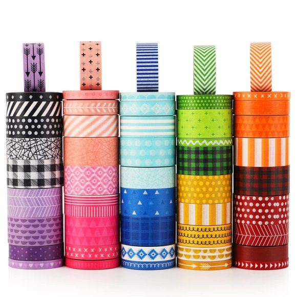 Cinta Washi KEVINSASA CRAFTS 50 rollos 250 yd
