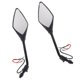 thumbnail image 4 of 2pcs Universal 10mm Motocicleta Vista Trasera Espejos Laterales LED Se?al De Negro, 4 of 5