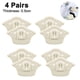 thumbnail image 2 of 4 pares de almohadillas para el talón para zapatos sueltos, insertos de agarre para el talón, almohadillas para el talón, pegatinas para el talón para zapatos demasiado grandes, relleno para zapatos d, 2 of 8