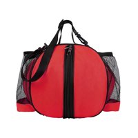 Ioensy - Bandolera De Baloncesto Bolsa De Asas De Baloncesto Para Niños Niñas Accesorio Durable Correa Única Rojo