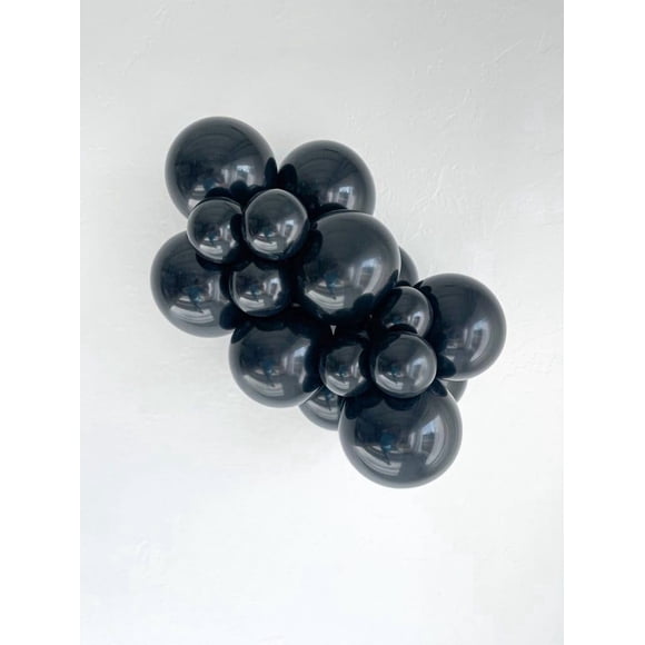 Globos Tuf Tex De Látex Negro De 11 Paquete Mayorista De 200 Unidades