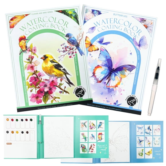 Kit de acuarelas Mulyric 24 colores, 2 unidades con pinceles