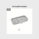 thumbnail image 1 of Upgrade Your Kitchen with our Amazingly Durable 1pc Silicone Soap Tray and Sponge Dish with Soap Dispenser and Scrubber Brushes Holder - Perfect Size, Water-saving, and Convenient to Use and Clean!, 1 of 5