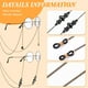 thumbnail image 3 of Cadena De Gafas De Estilo Gótico Flautesano 6 Piezas Para Gafas De Sol, 3 of 3