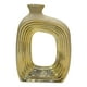thumbnail image 1 of Florero Arte Dorado Hueco Decoración Hogar Arreglo Jhn, 1 of 3