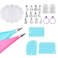 Magideal - Boquilla Multiusos Para Manga Pastelera, Suministros De Cocina, Herramienta De Bricolaje, Decoración Práctica, Herramientas De Decoración De Pasteles 20 Piezas