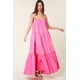 thumbnail image 2 of Saronite Vestido Largo Casual de Verano con Tirantes Ajustables y Bolsillos Laterales, Color Rosa (para Mujer), 2 of 2