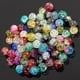 thumbnail image 1 of Xiao Hua 100Pzas Herramienta de Manualidades DIY Multicolor Cuentas de Vidrio de Cristal Agrietado Accesorios de Joyería, Multicolor, Diámetro 0.31in, 1 of 4