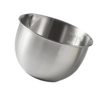 Magideal - Tazón Profundo Para Mezclar De Acero Inoxidable, Tazones De Preparación, Tazón Para Servir, Tazón Para Hornear Pasteles, Almacenamiento De Alimentos 2.5L