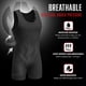 thumbnail image 4 of Singlet de Lucha Matman Edge para Hombres y Jóvenes - Negro, 4 of 7