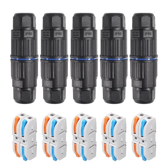 Caja De Coiones Ip68 Impermeable De 2 Vías 5 Piezas